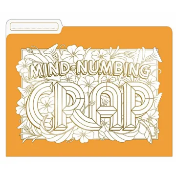 Knock Knock Crappy Crap File Folders Set, Fun Organization