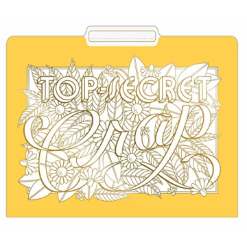 Knock Knock Crappy Crap File Folders Set, Fun Organization