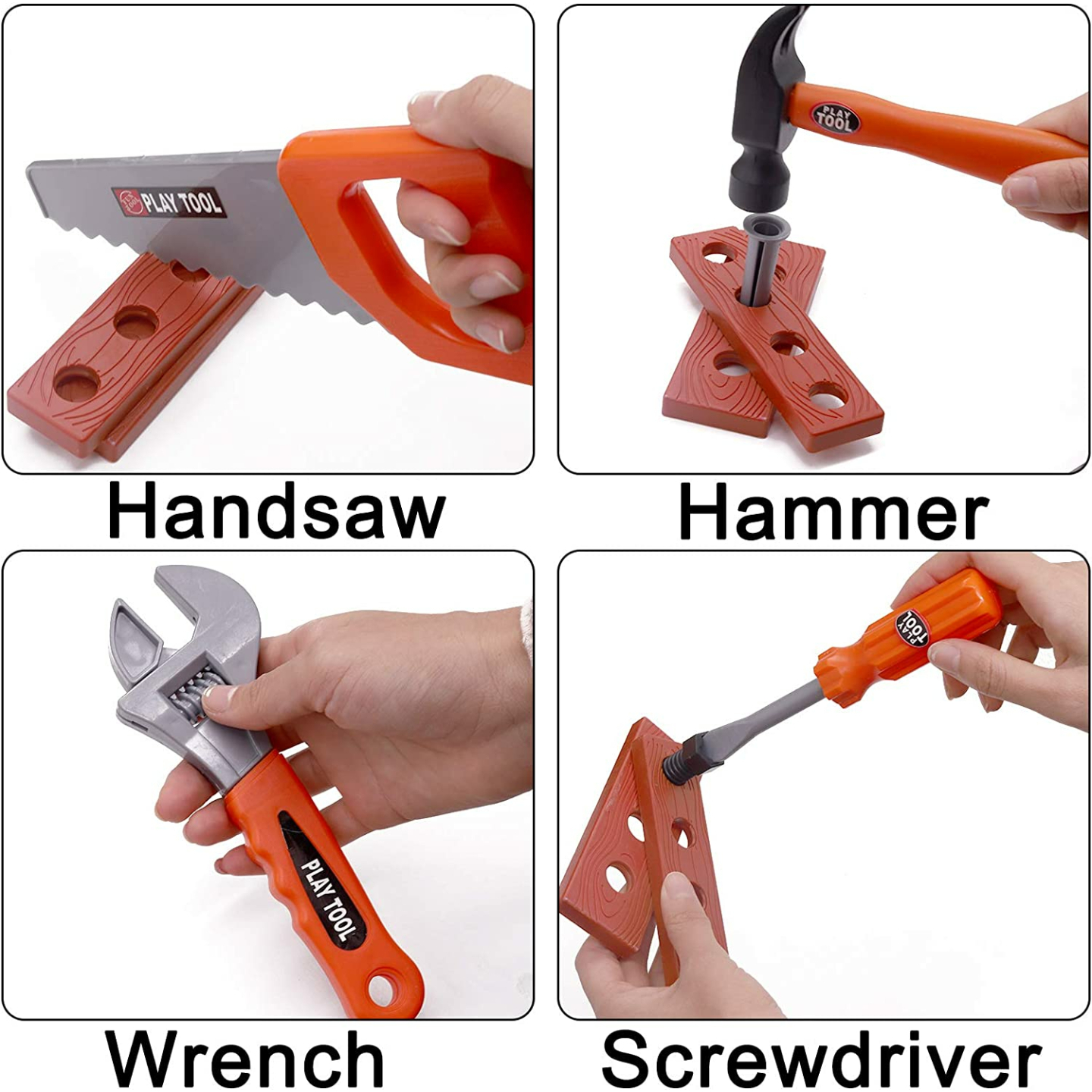 Toy Tool Set for Kids - 46pcs Construction Fun