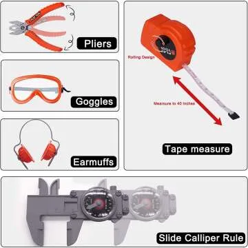 Toy Tool Set for Kids - 46pcs Construction Fun