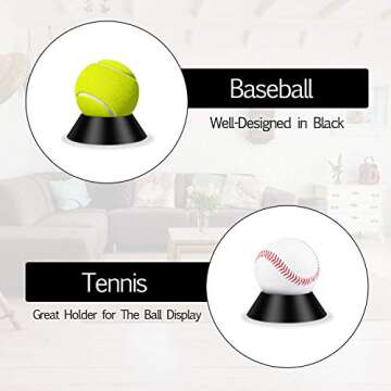 Durable 6 Pcs Ball Display Stand for Sports Memorabilia