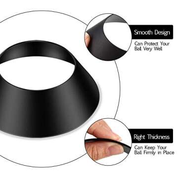 Durable 6 Pcs Ball Display Stand for Sports Memorabilia