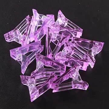 VNC 10 PCS Nail Tips Clip for Easy Polygel Nail Building
