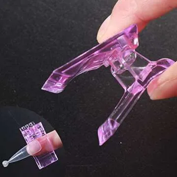 VNC 10 PCS Nail Tips Clip for Easy Polygel Nail Building