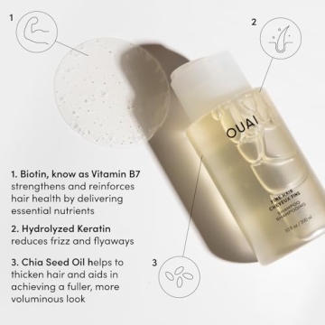 OUAI Fine Shampoo for Volumizing Fine Hair 10 Fl Oz