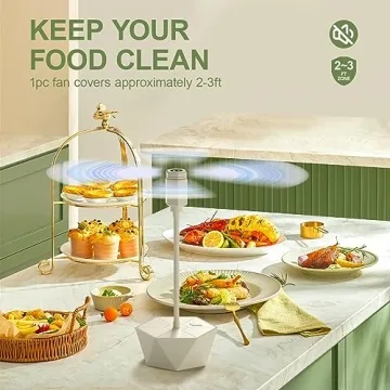 Portable Battery Powered Food Fans for Outdoor Dining