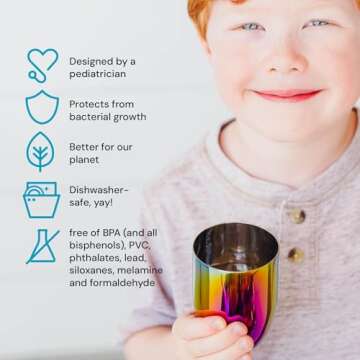 Ahimsa Stainless Steel Cups for Kids | Eco-Friendly & Durable