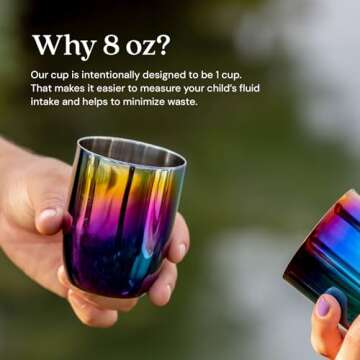 Ahimsa Stainless Steel Cups for Kids | Eco-Friendly & Durable