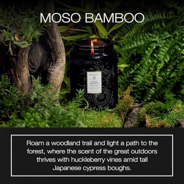 Voluspa Moso Bamboo Candle | 100 Hour Natural Burn