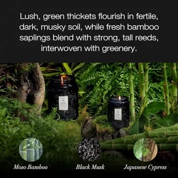 Voluspa Moso Bamboo Candle | 100 Hour Natural Burn