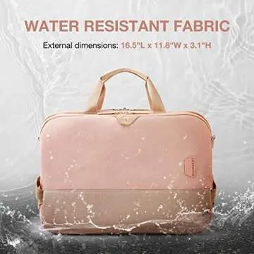 BAGSMART Laptop Bag for Women, 15.6 Inch Laptop Briefcase, RFID Blocking Laptop Case, Computer Bag Shoulder Messenger Bag