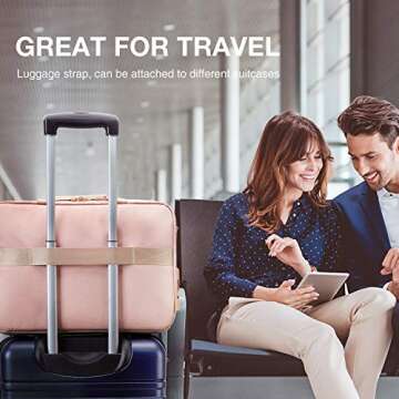 BAGSMART Laptop Bag for Women, 15.6 Inch Laptop Briefcase, RFID Blocking Laptop Case, Computer Bag Shoulder Messenger Bag