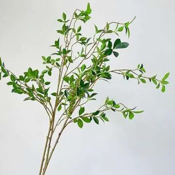 LNGODEHO Realistic Artificial Eucalyptus Green Branches