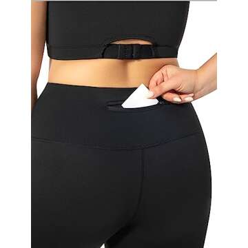 MEJING Plus Size Workout Leggings with Pockets, Womens Capri Yoga Pants High Waisted Tummy Control Mesh Activewear Athletic Leggins Black 2XL