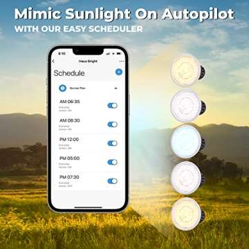 HAUS BRIGHT Smart Grow Light Bulb - Dimmable & Versatile