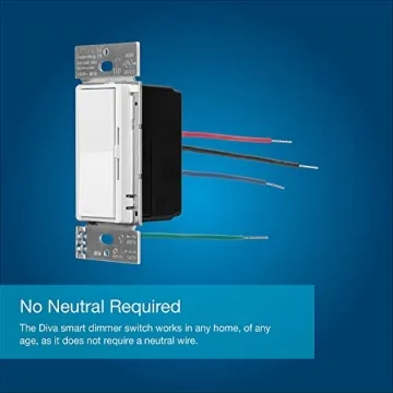 Lutron Diva Smart Dimmer Switch for Alexa Control