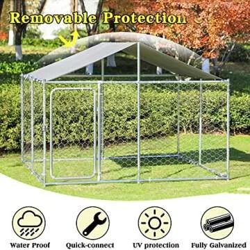 LEISU Heavy Duty Outdoor Dog Cage Pet Playpen for Safety