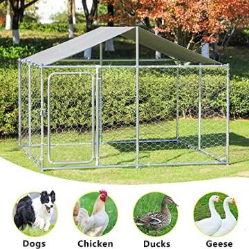 LEISU Heavy Duty Outdoor Dog Cage Pet Playpen for Safety