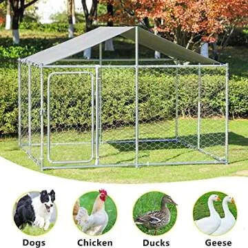 LEISU Heavy Duty Outdoor Dog Cage Pet Playpen for Safety