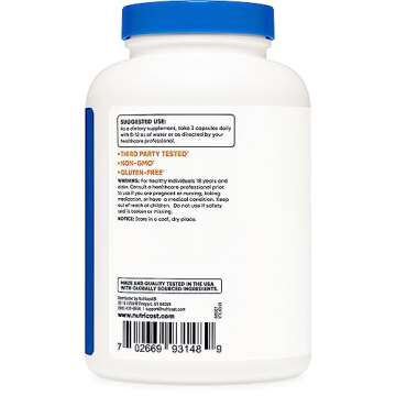 Nutricost Fenugreek Seed 1350mg, 240 Capsules - Gluten Free, Non-GMO, 675mg Per Capsule