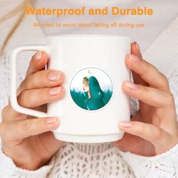 wonfurd 150PCS Singer Stickers, Vinyl Waterproof Stickers for Girls, Music Albums Stickers Decoratio...