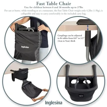 Inglesina Fast Table Chair - Portable High Chair for Kids