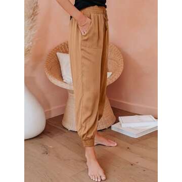 Dokotoo Women's Plus Size Summer Jogger Pants Comfort Style