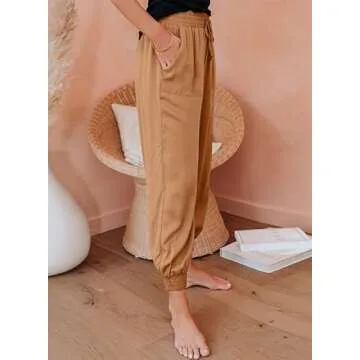 Dokotoo Women's Plus Size Summer Jogger Pants Comfort Style