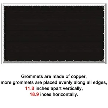 Privacy Screen Fence 6x50 Heavy Duty Mesh Black