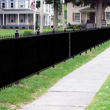 Privacy Screen Fence 6x50 Heavy Duty Mesh Black