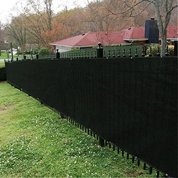Privacy Screen Fence 6x50 Heavy Duty Mesh Black