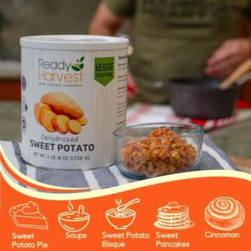 Ready Harvest Dehydrated Sweet Potatoes - 25-Year Shelf Life
