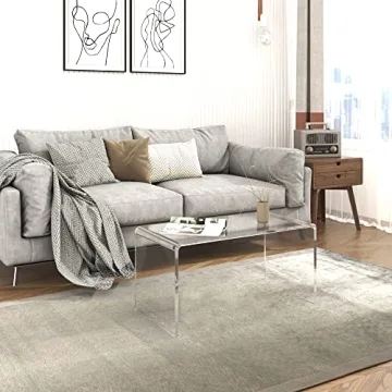 Modern Acrylic Waterfall Coffee Table for Stylish Spaces