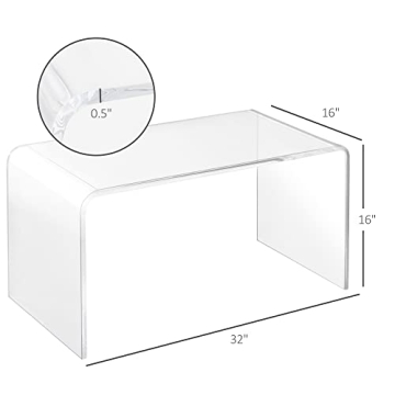 Modern Acrylic Waterfall Coffee Table for Stylish Spaces