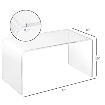 Modern Acrylic Waterfall Coffee Table for Stylish Spaces