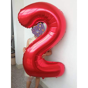 Red 40 Inch Birthday Foil Balloon Party Supplies