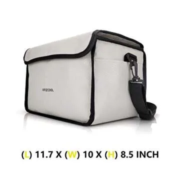AMZCOOL Insulated Drink Carrier for Drink Holder and Food Carrier Delivery Keep Your Drink Cold and Food Hot, Reusable Drink Caddy bag, Cup Carrier Tote bag with Dividers Clear Pocket Storage Bag