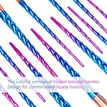 Premium 12-Piece Makeup Brushes Set with Sponge and Cleaner