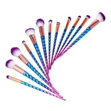 Premium 12-Piece Makeup Brushes Set with Sponge and Cleaner