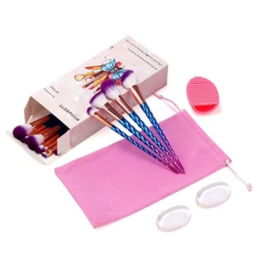 Premium 12-Piece Makeup Brushes Set with Sponge and Cleaner