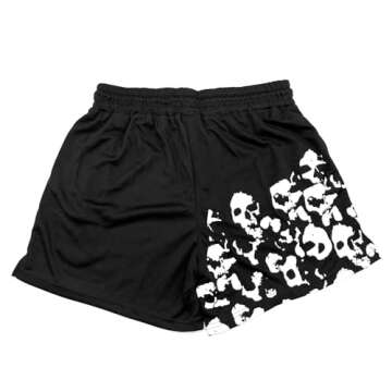 DIOTSR Mens Graphic Print Shorts - Retro Athletic Shorts for Summer