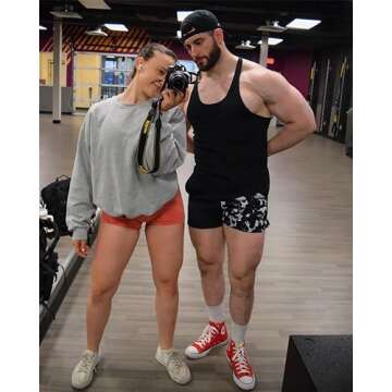 DIOTSR Graphic Print Shorts Retro Style Athletic Wear