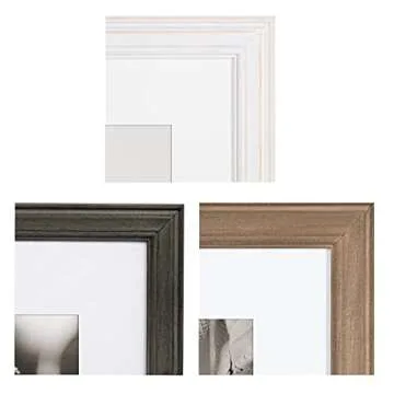 Kate and Laurel Bordeaux Expressions Wall Decor Collection, Set of 10, Industrial Farmhouse Finishes, Assorted Size Frames and Decorative Wall Accents