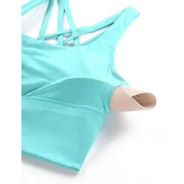 CRZ YOGA Longline Sports Bra - Medium Support, Stylish Fit