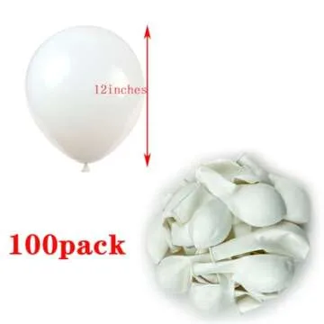 White Balloons 100 pcs 12 Inch Latex for Any Celebration