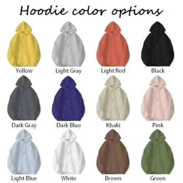 LJUNbin Custom Embroidered Hoodie for Couples, Customized Couple Sweatshirts, Personalized Gifts for Boyfriend Girlfriend Christmas, Husband Wife Birthday Gifts Yellow