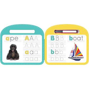 Write & Wipe ABC - Children's Novelty Learning Board Book - Wipe Clean - Alphabet - Educational