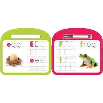 Write & Wipe ABC - Children's Novelty Learning Board Book - Wipe Clean - Alphabet - Educational