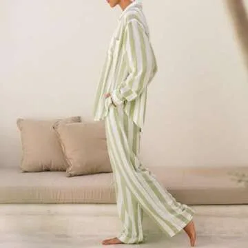Luxurious Women's Pajama Set Soft Long Sleeve Sleepwear
