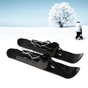 Vaveren Winter Snow Sled Board Toboggan for Balance Bikes and Stroller Lightweight